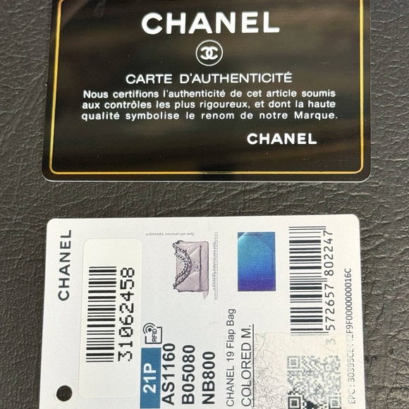 Brand New Chanel 2021 Medium Blue Tie Dye 19 Flap Bag Limited Edition - Picture 13 of 16